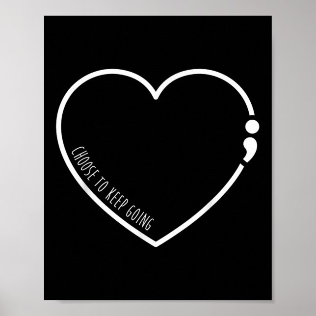 Wählen Sie "Going Behalt", Semicolon Suicide Preve Poster (Vorne)
