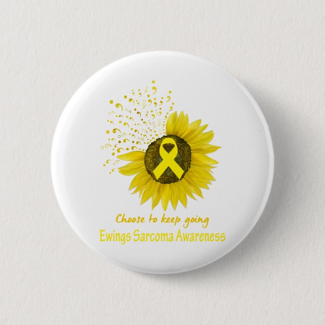 Wählen Sie "Going Ewings Sarcoma Awareness" Behalt Button (Vorderseite)
