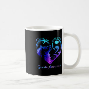 Wählen Sie "Going Heart Wolf Suicide Awareness" Be Kaffeetasse