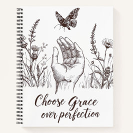 Wählen Sie Grace Over Perfection aus Notizbuch
