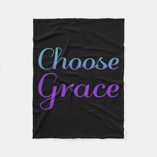 Wählen Sie Grace Präventionsbewusstseinsdesign Fleecedecke (Vorderseite)