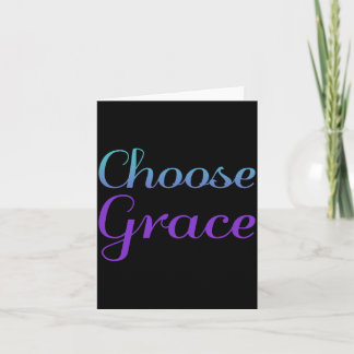 Wählen Sie Grace Präventionsbewusstseinsdesign Karte