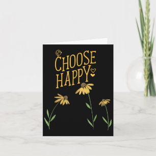 Wählen Sie Happy Black Mit Augen Susan Yellow Flow Karte