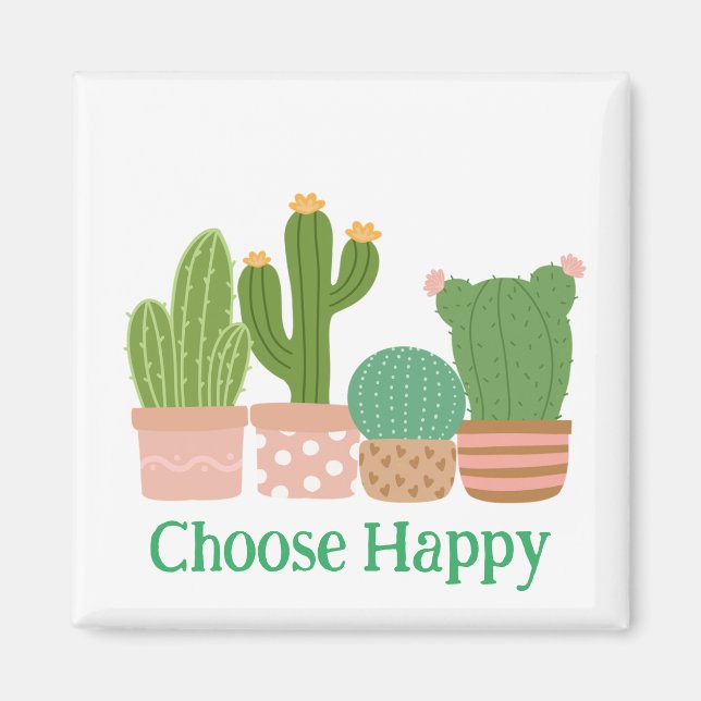 Wählen Sie Happy floral magnet (Vorne)