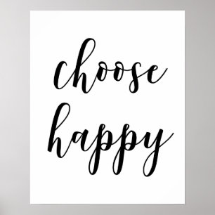 Wählen Sie Happy Poster