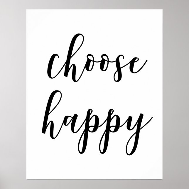 Wählen Sie Happy Poster (Vorne)