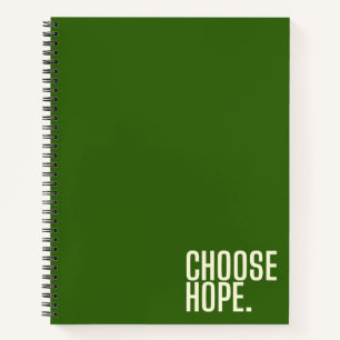 Wählen Sie Hoffnung. Notebooks und Journale Notizbuch