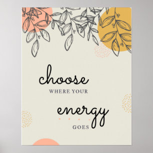 Wählen Sie Ihr Energiepaket aus Poster