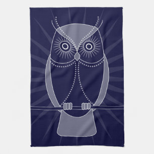 Wählen Sie Ihr Farbkluges altes Eulen-Geschirrtuc Geschirrtuch