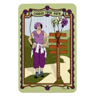 Wählen Sie Ihr Path_A_4x6 Kühlschrank-Magnet aus Magnet