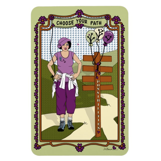 Wählen Sie Ihr Path_A_4x6 Kühlschrank-Magnet aus Magnet (Vertikal)