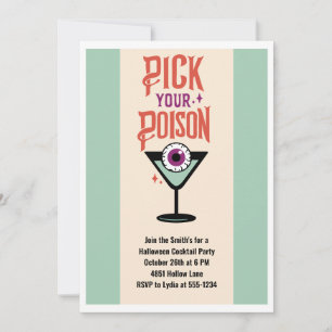 Wählen Sie Ihr Poster Halloween Cocktail Party Einladung