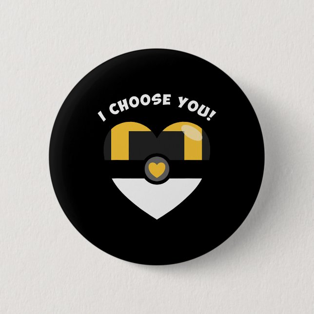 Wählen Sie Ihr Valentiner Video Game Parody Button (Vorderseite)