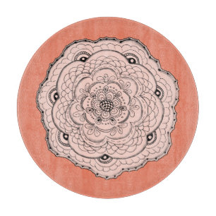 Wählen Sie Ihre eigene Farbleiste Doily Blume Schneidebrett
