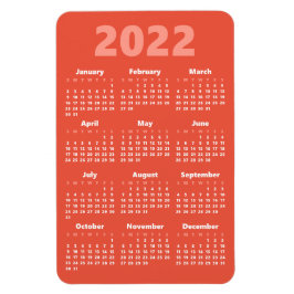 Wählen Sie Ihre eigenen Farben | 2022 Kalender Mag Magnet