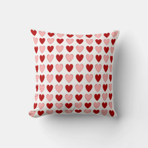 Wählen Sie Ihre eigenen Farben - Fun Hearts Checke Kissen