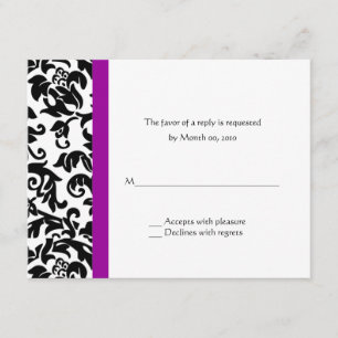 Wählen Sie Ihre eigenen farbigen Hochzeitkarten au RSVP Karte