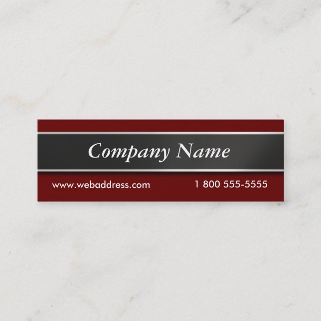 Wählen Sie Ihre Farbberuflichen Mini Visitenkarte (Vorderseite)