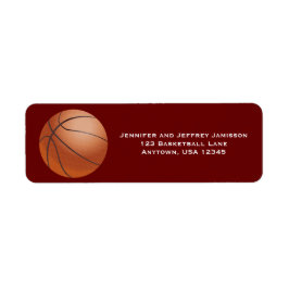 WÄHLEN SIE IHRE FARBE Basketball-Rücksendeadressen