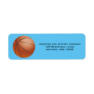 WÄHLEN SIE IHRE FARBE Basketball-Rücksendeadressen
