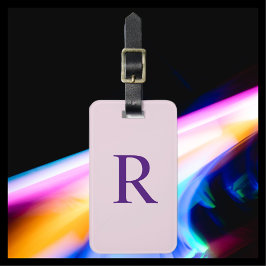 WÄHLEN SIE IHRE FARBE ODER DIE Blassrosa Monogramm Gepäckanhänger