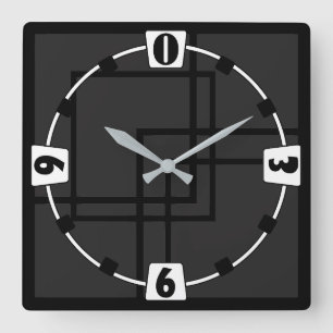 Wählen Sie Ihre Farbe Quadratische Wanduhr
