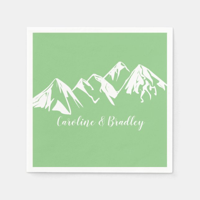 Wählen Sie Ihre farbige White Mountains Wedding | Serviette (Vorderseite)