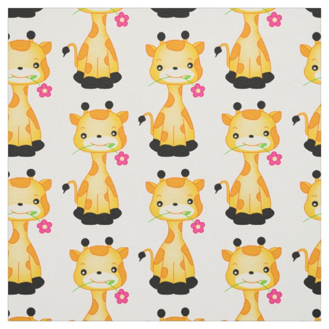 Wählen Sie Ihre Hintergrundfarbe Giraffe Gewebe Stoff (Muster)