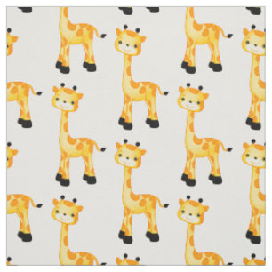 Wählen Sie Ihre Hintergrundfarbe Giraffe Gewebe Stoff