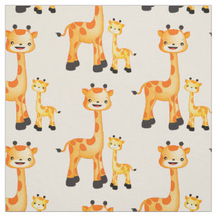 Wählen Sie Ihre Hintergrundfarbe Giraffe Gewebe Stoff