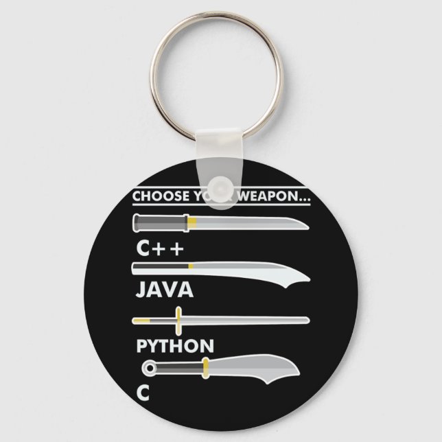 Wählen Sie Ihre Java Java Python Programmer Codier Schlüsselanhänger (Vorderseite)