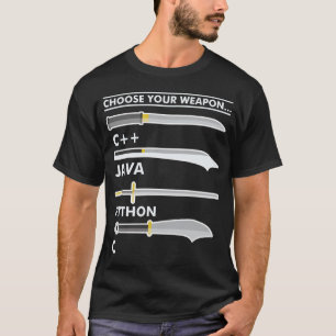 Wählen Sie Ihre Java Java Python Programmer Codier T-Shirt