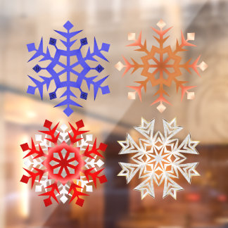 Wählen Sie Ihre Lieblings-Snowflake-Fensterklammer Fensteraufkleber
