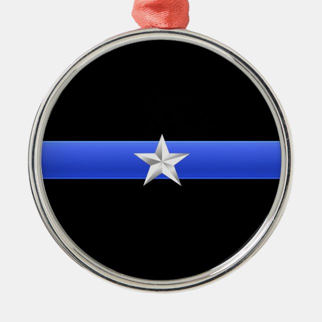 Wählen Sie Ihre maßgeschneiderte Polizei Rank Meta Ornament Aus Metall (Vorne)