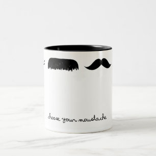 wählen Sie Ihre Schnurrbart-Tasse Zweifarbige Tasse