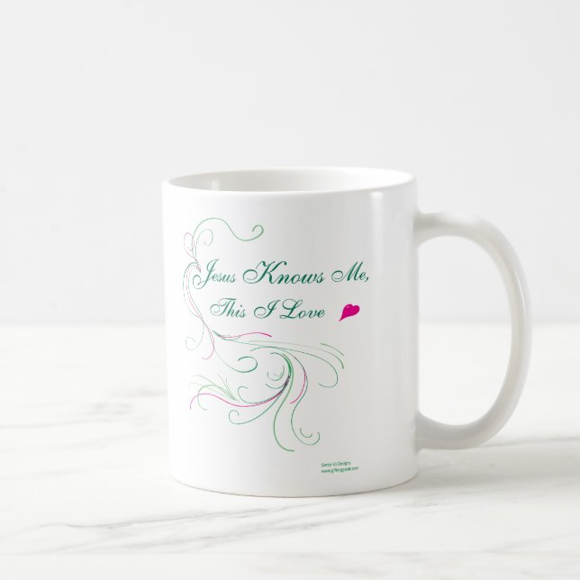 Wählen Sie Ihre Tasse: "Jesus kennt mich, diesen Kaffeetasse (Rechts)