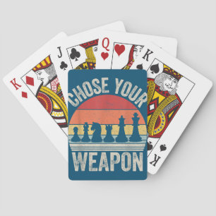 Wählen Sie Ihre Weapon Funny Schach Stücke Spielkarten