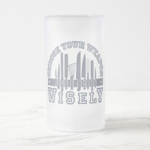 Wählen Sie Ihre Weapon-Tasse - wählen Sie Stil & F Mattglas Bierglas