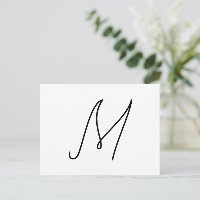 Wählen Sie Ihren eigenen Brief | Schriftart Style: Postkarte (Stehend Vorderseite)