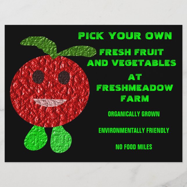Wählen Sie Ihren eigenen Obst und Veg individuell  Flyer (Vorne)