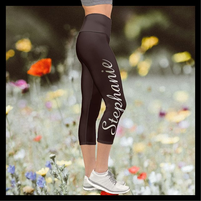 WÄHLEN SIE IHREN FARBEN ODER dunkelbraunen Yoga. Capri Leggings (Von Creator hochgeladen)