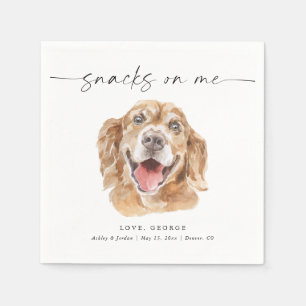 WÄHLEN SIE IHREN Personalisierten Hund Hochzeit Serviette