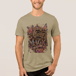 Wählen Sie immer Magic Sparkle Crystal Design Tri-Blend Shirt