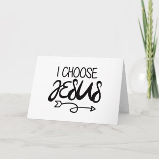 Wählen Sie Jesus Art Gospel Grafik Christlich Art Karte