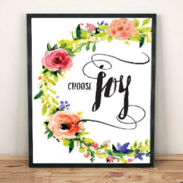 Wählen Sie Joy Art Print Poster
