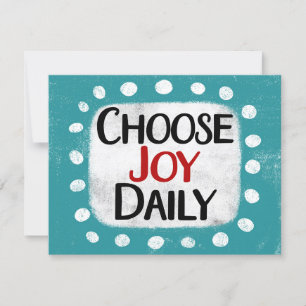 Wählen Sie Joy Daily Grußkarte aus Karte