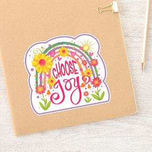 Wählen Sie Joy Fun Rainbow Inspirivity Sticker aus