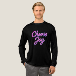 Wählen Sie Joy Neon Lights Design Tri-Blend Shirt