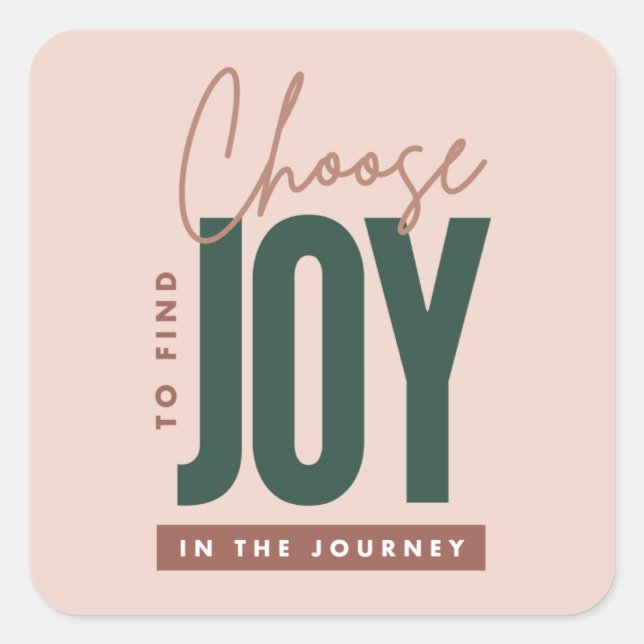 Wählen Sie Joy Typografy Sticker (Vorderseite)