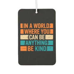 Wählen Sie Kindness - Inspirationstechnische Typog Autolufterfrischer